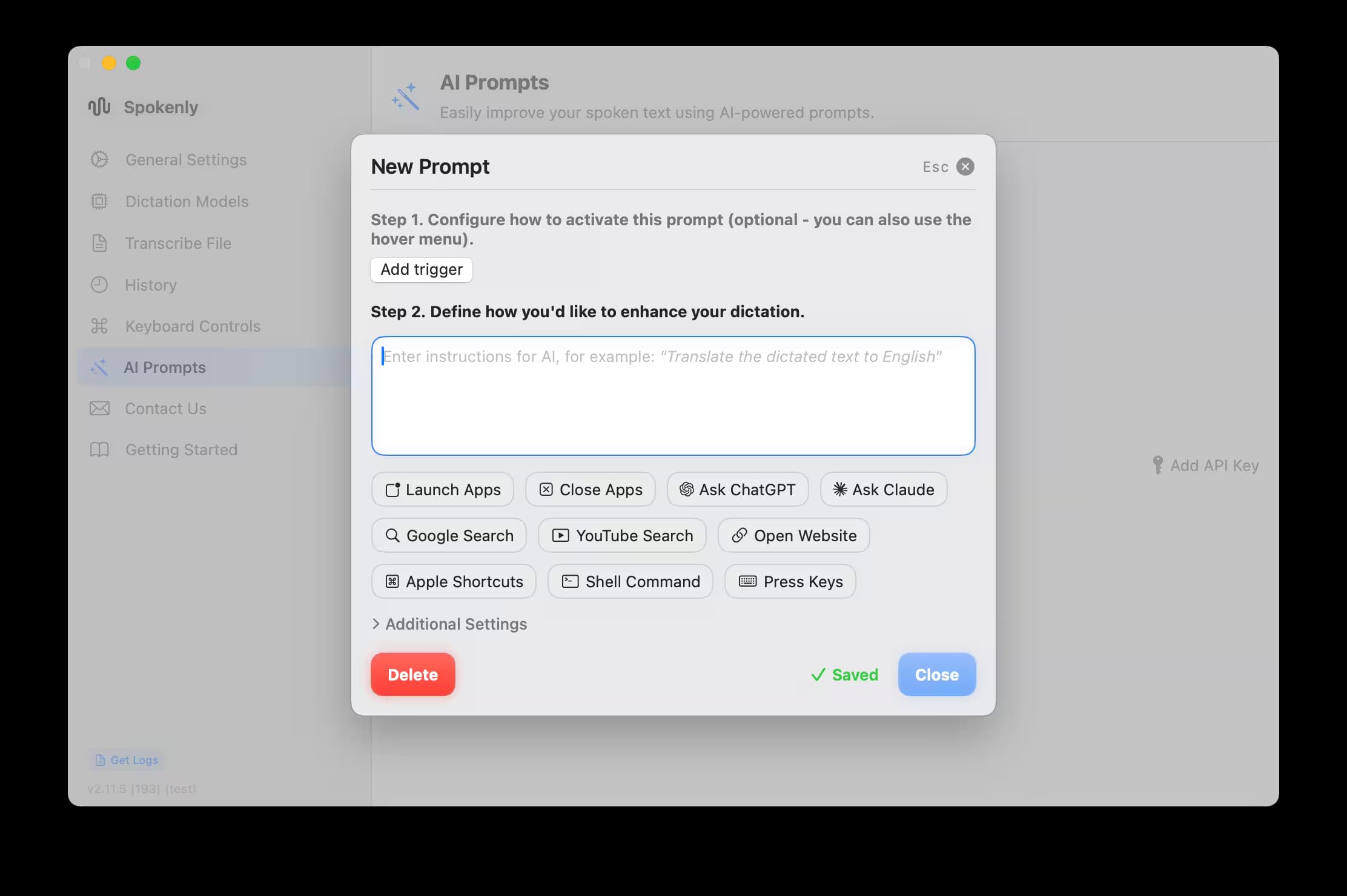 Agent Mode interface